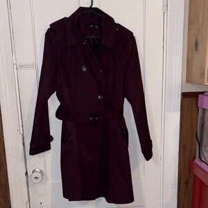 Ralph Lauren Dark Red Trench Coat